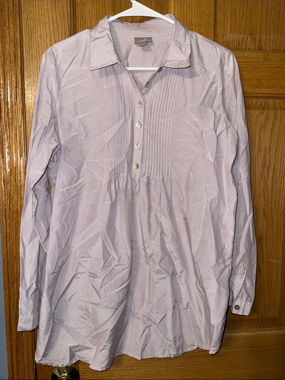 J.Jill Tunic Blouse Top Cotton Silk Blend